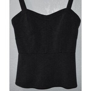 Cabi Ponte Bustier Size 6 Dark Gray Top Style 552 Stretch Adjustable Straps Cami